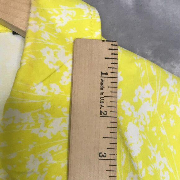 CAbi Field Jacket Daisy Spring Yellow Floral 5160 Womens Small Button Cotton - Picture 7 of 11